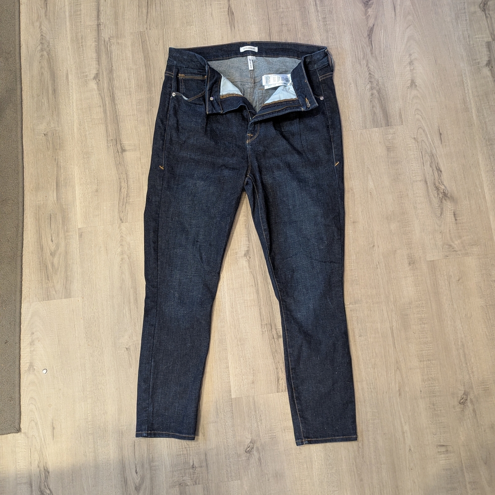 Good American Dark Blue Denim Jeans